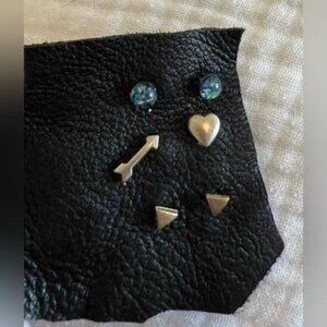 Free People Silver Earring Set - Stud Earrings for Women - Earring Sets - Teen